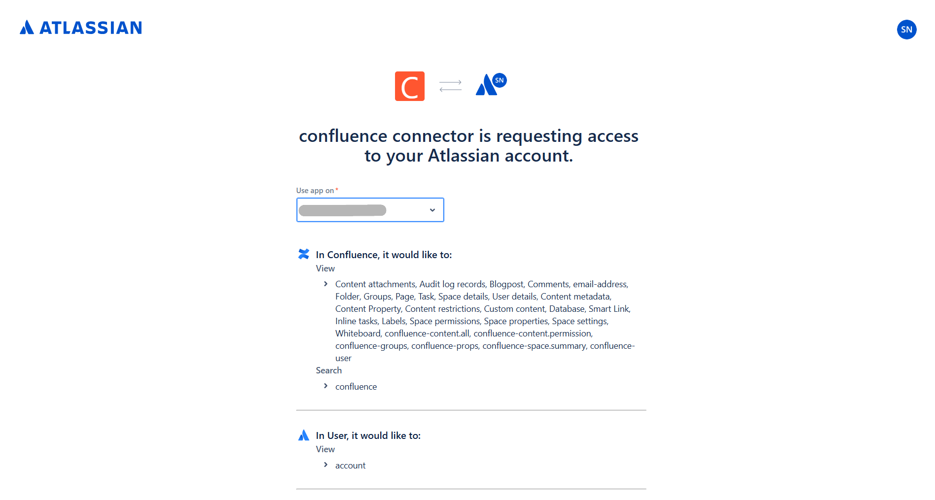Choose Confluence Site