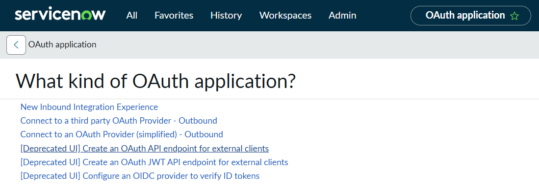 Create OAuth API endpoint