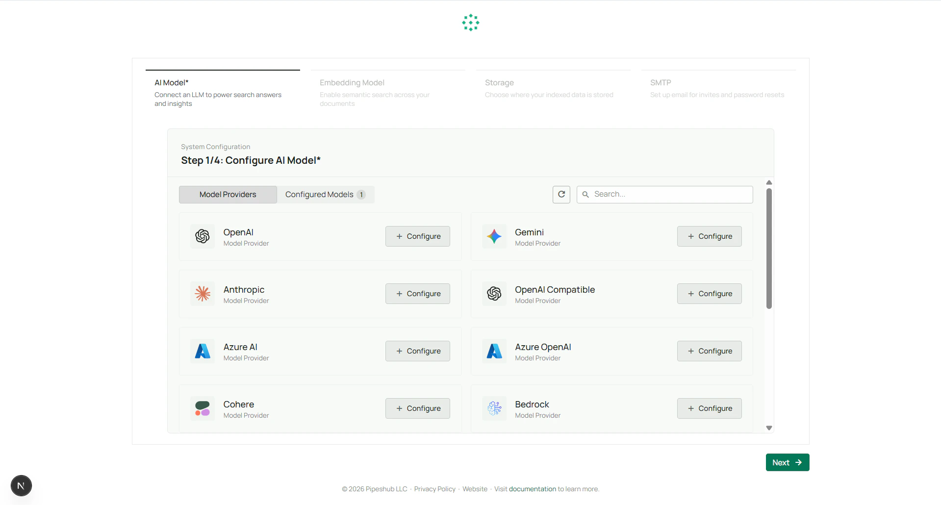 AI models onboarding