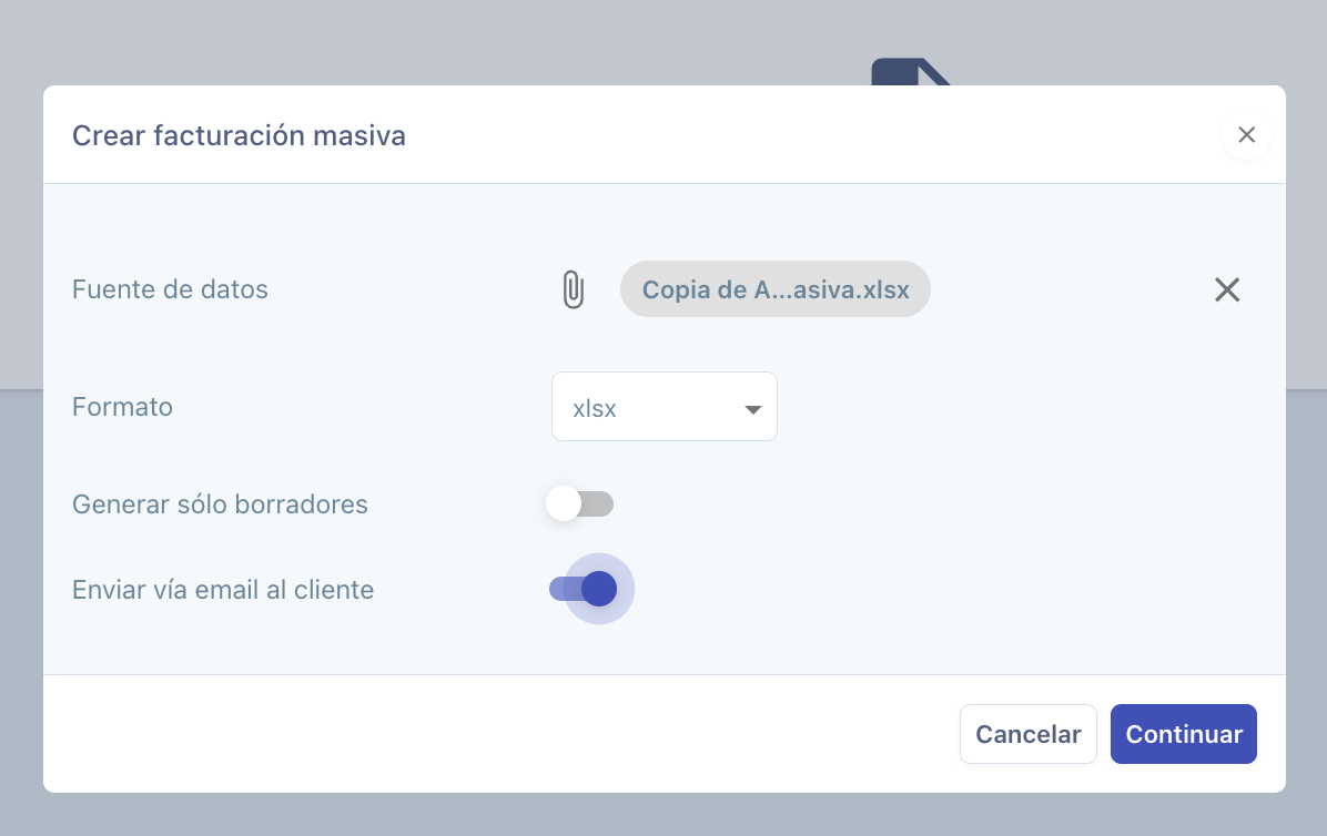 Facturacion Masiva Formulario Completo