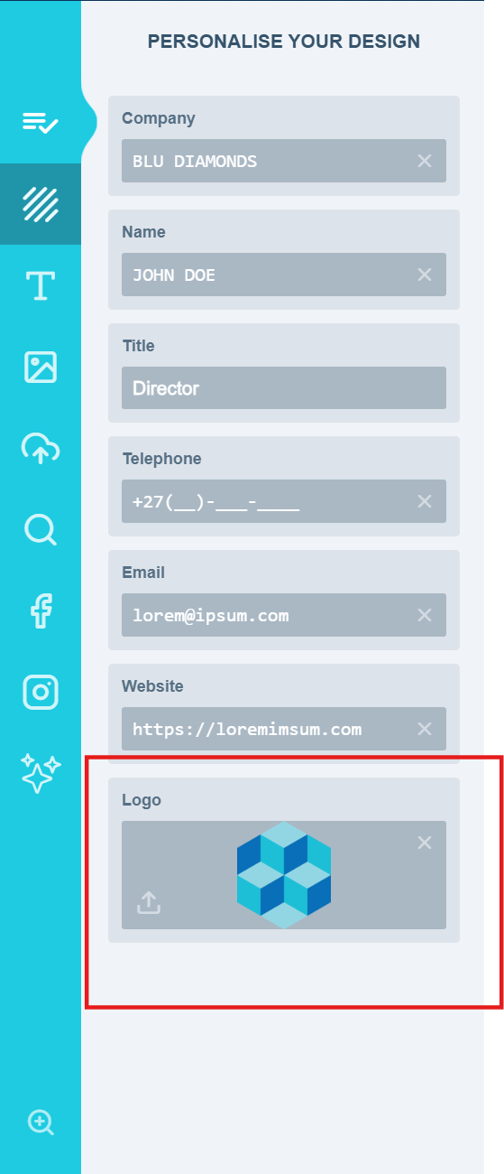 A Data Form upload field limited to PDF and raster image file types