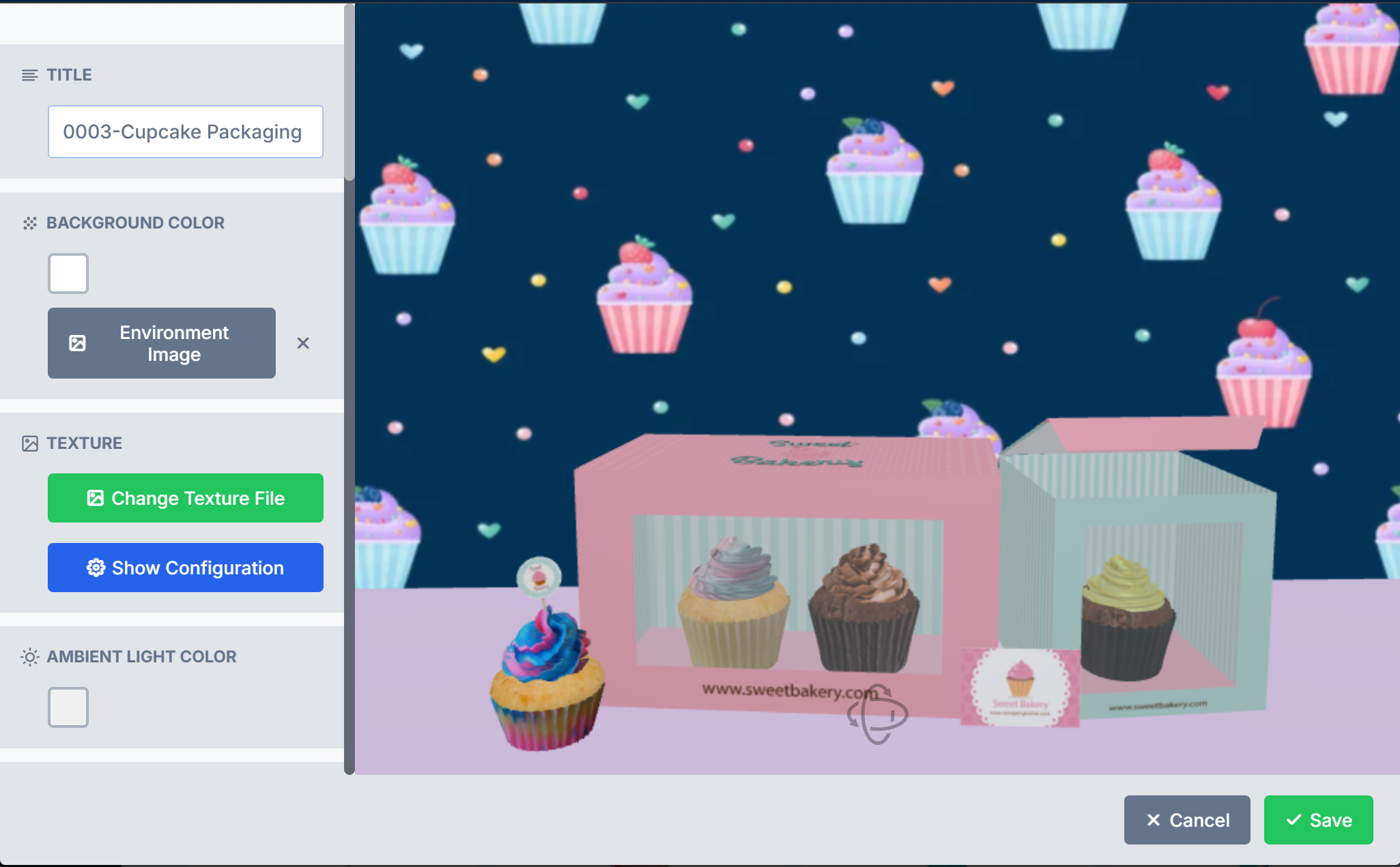 A fourth new 3D model in the importable asset library