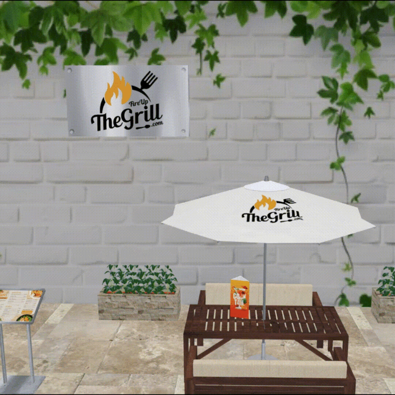 Animated preview of a new UV logo 3D scene added to the store