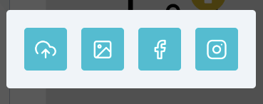 The image source panel that opens for a customer after clicking a mask