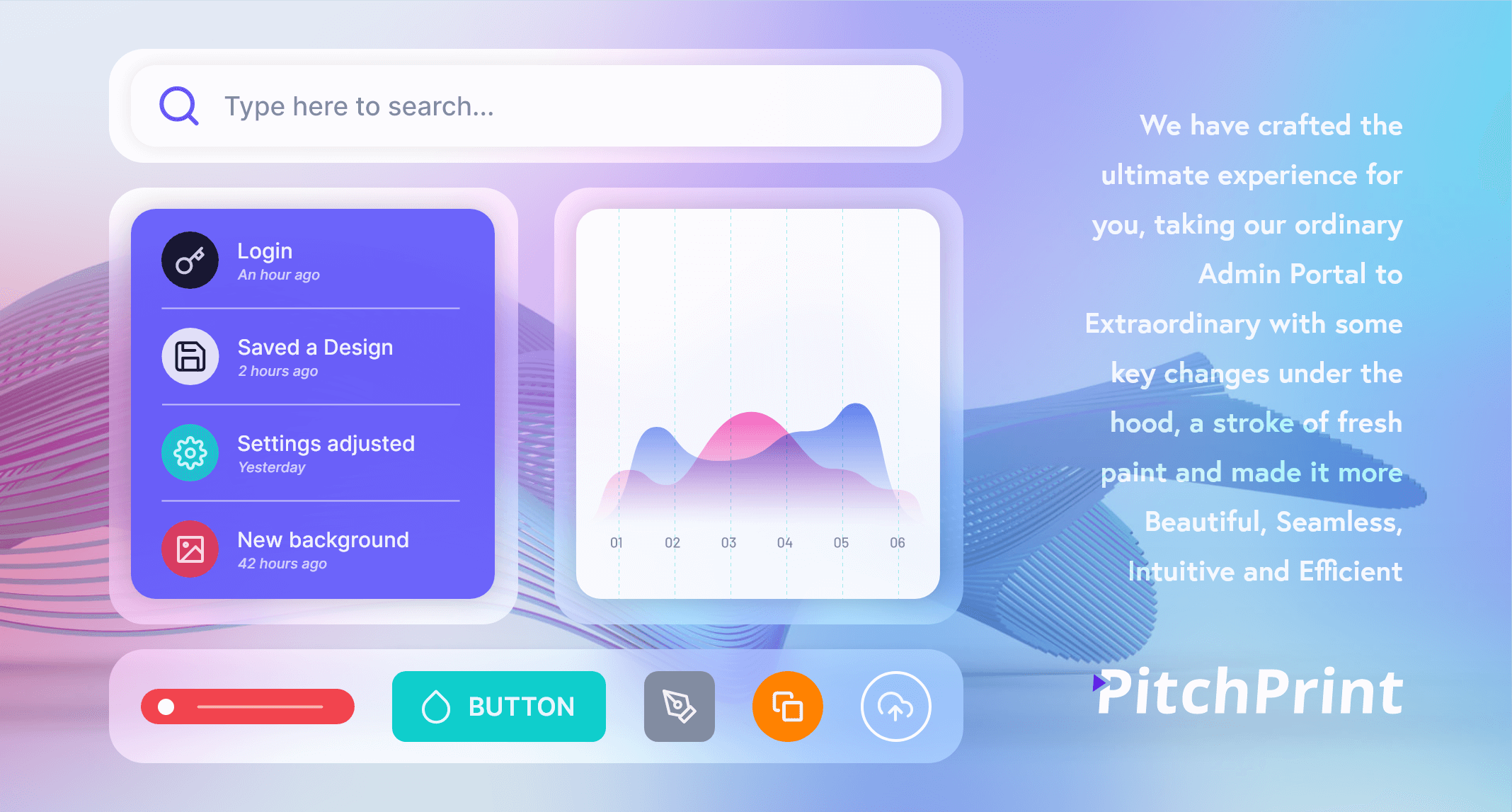 Cover graphic announcing the new PitchPrint admin portal