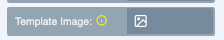The template image upload section inside a design