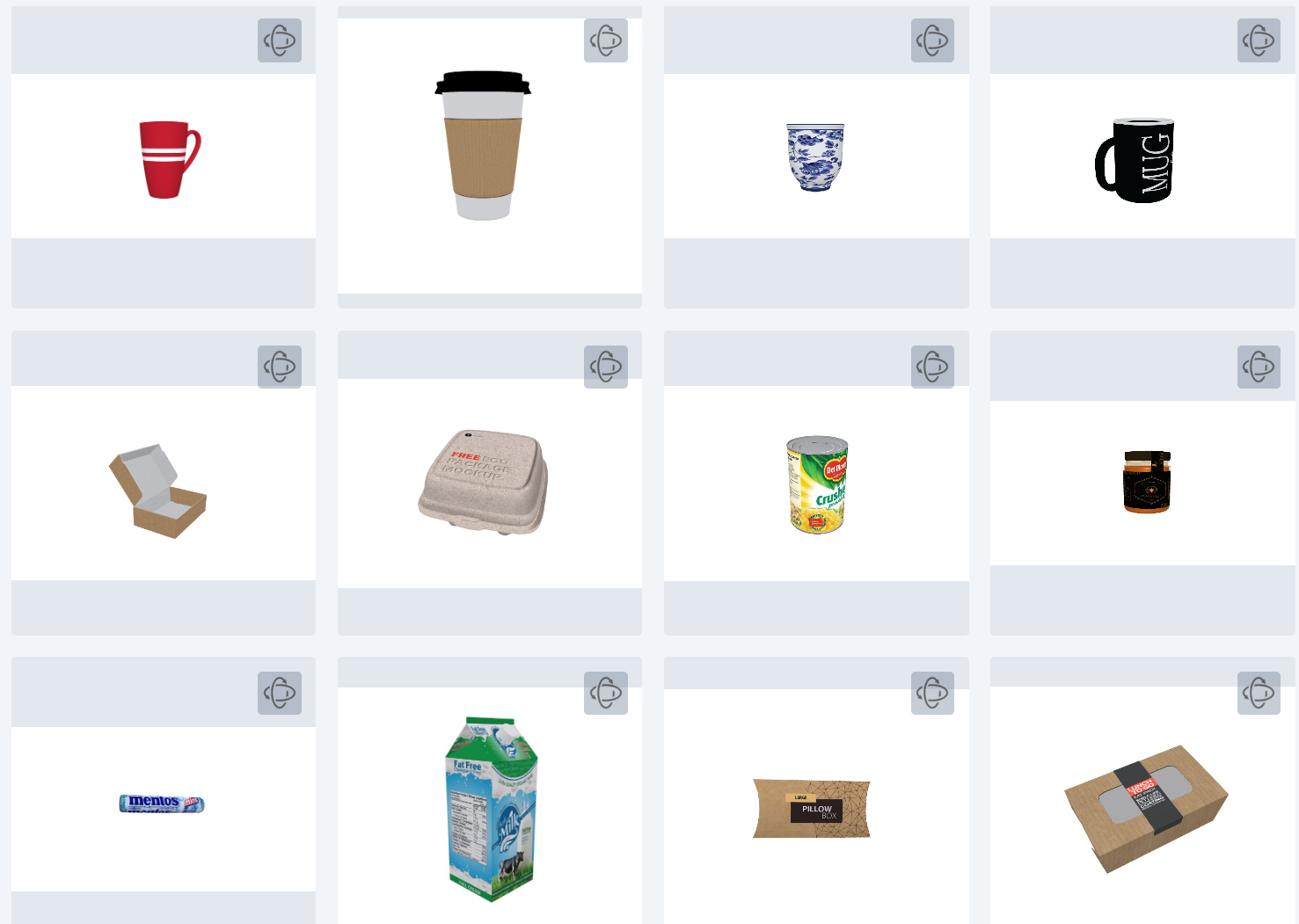3D beverage container models in the PitchPrint 3D studio
