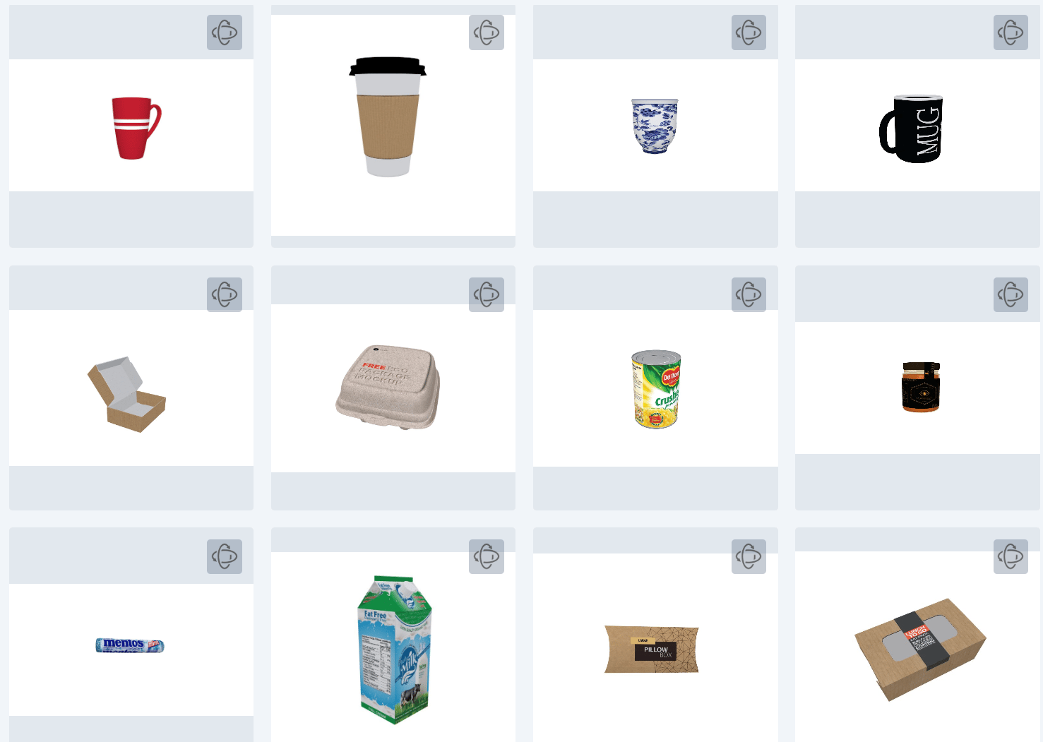 3D beverage container models in the PitchPrint 3D studio