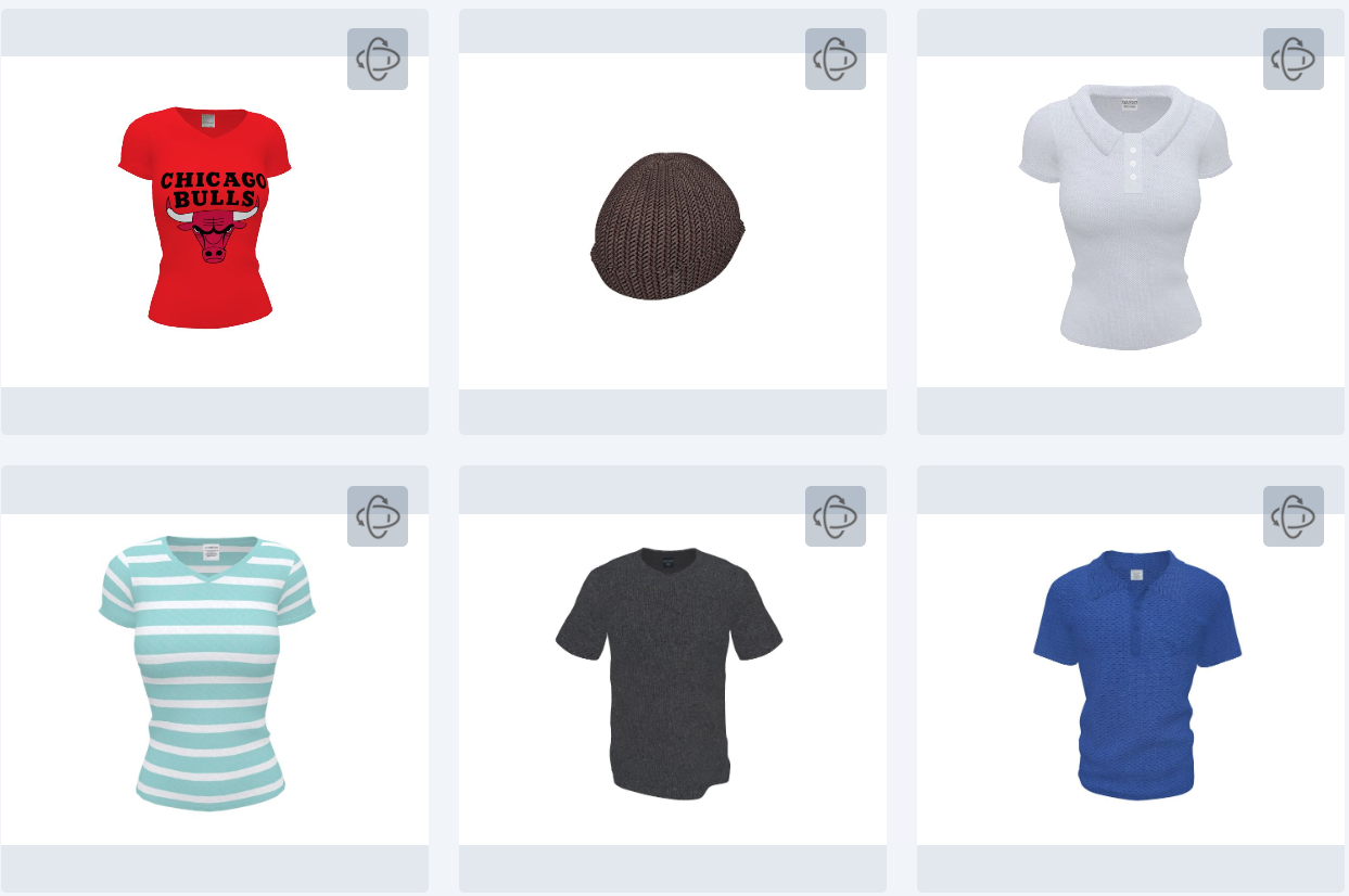 3D apparel models in the PitchPrint 3D studio