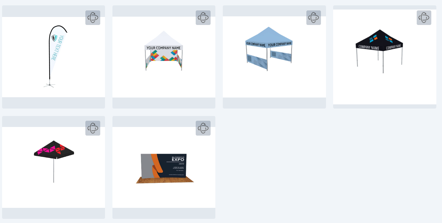 More 3D models shown in the 3D model studio browser