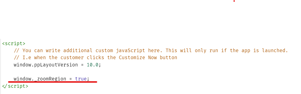 A layout script tag containing the window._zoomRegion setting
