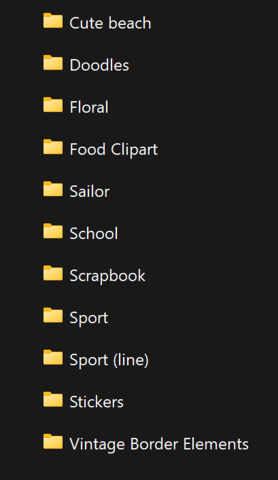 The full list of background and picture resources added in this release