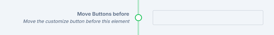 The customize button placement setting under Store Settings