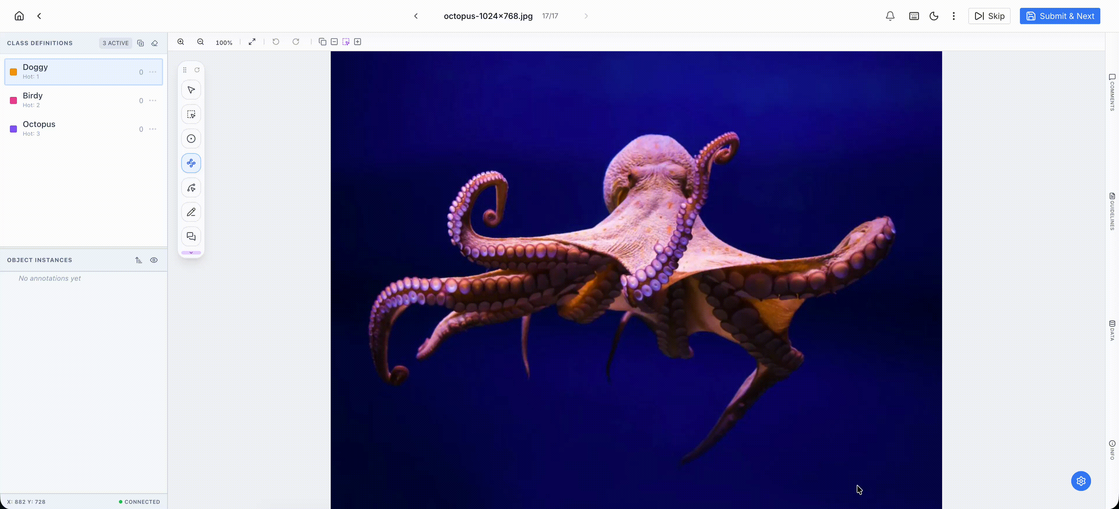 Octopus Polygon From Point