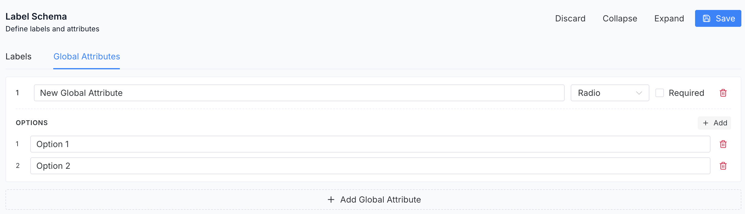Labelschema Globalattr
