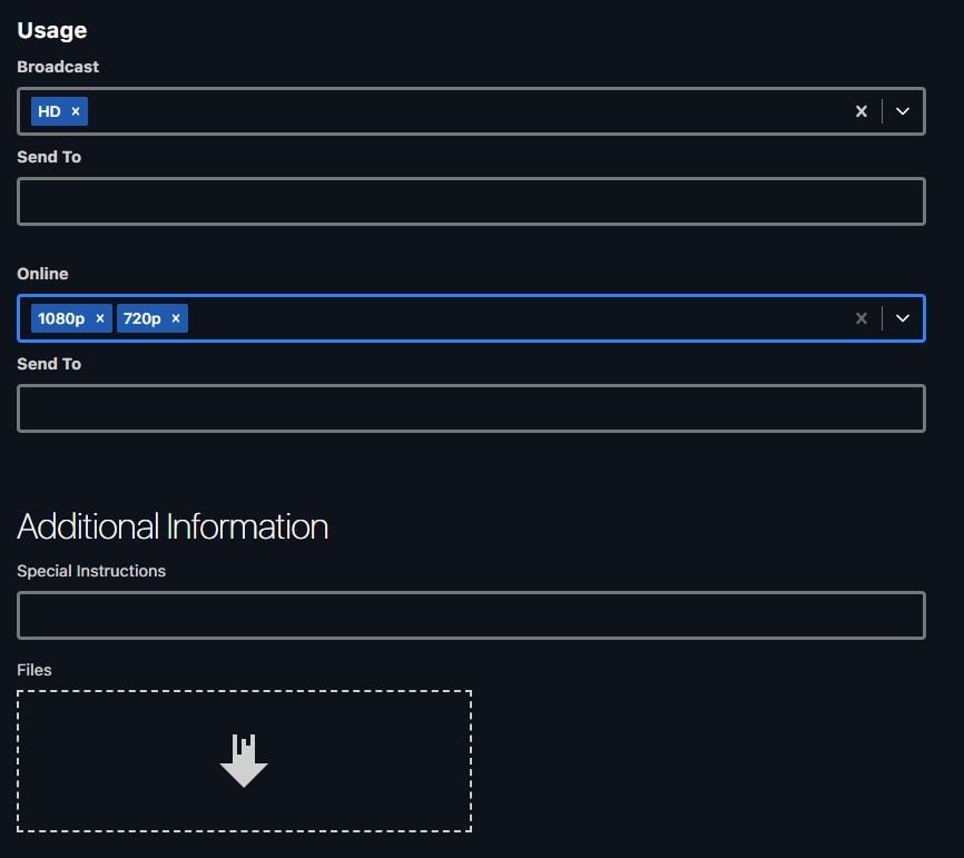 Choosing deliverables in the Order Wizard