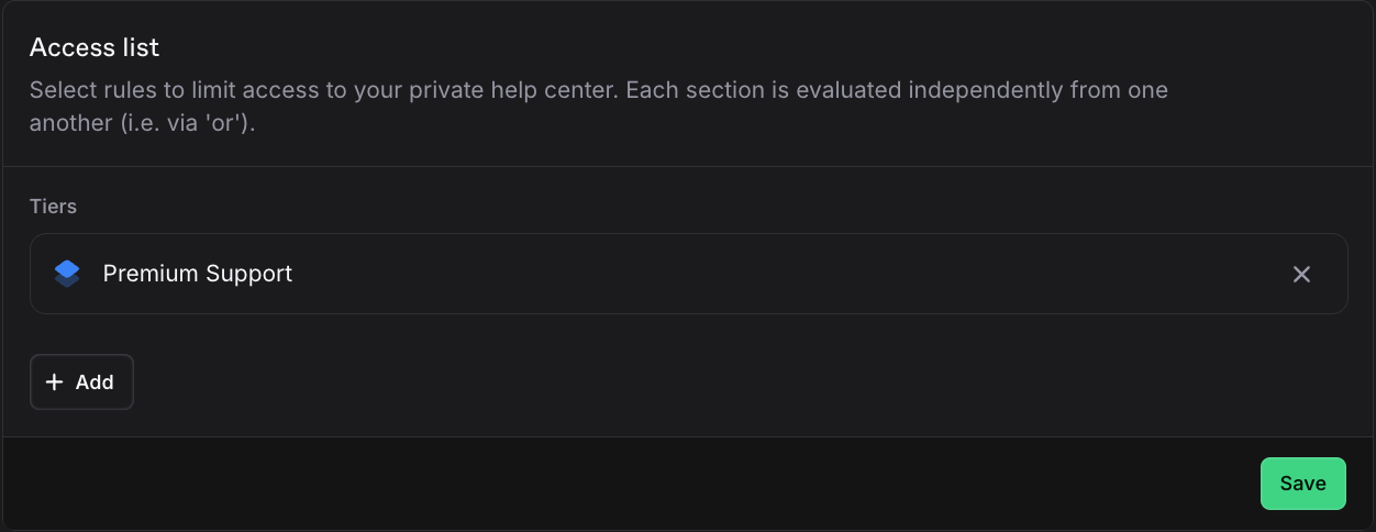 Authenticated customers in Plain