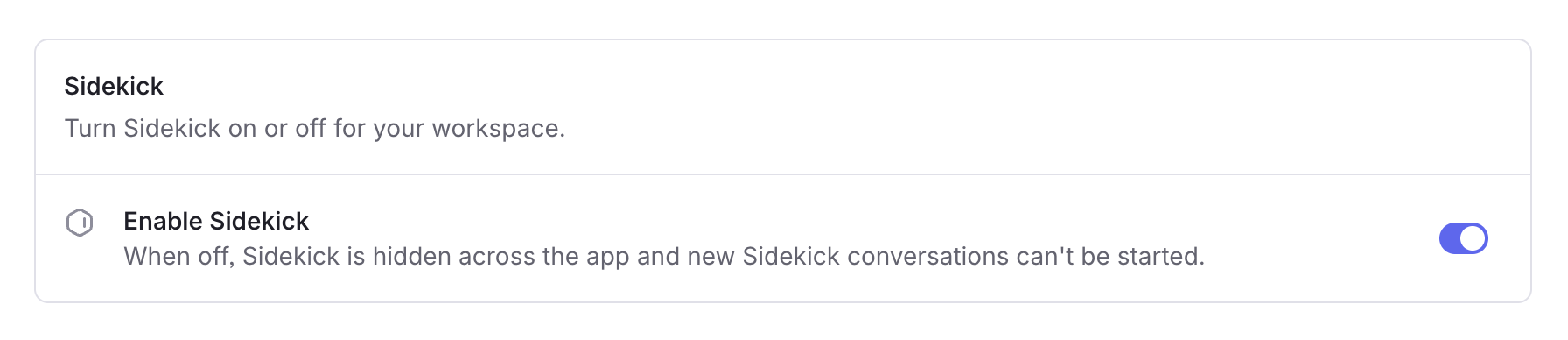 How to enable Sidekick in Plain