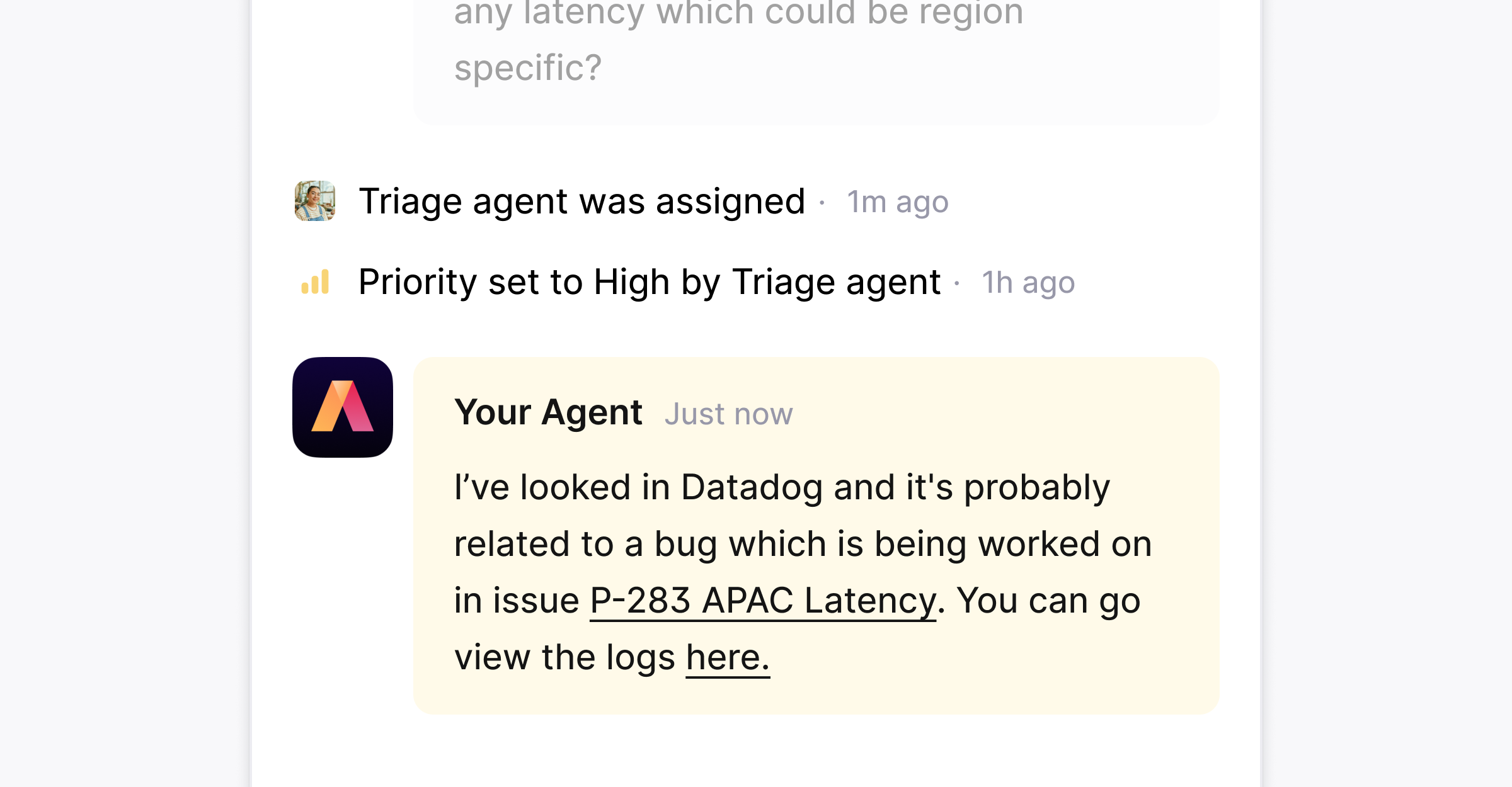 Triage agent
