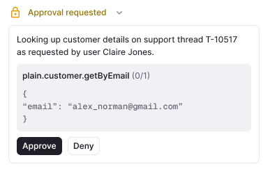 How approvals work in Plain