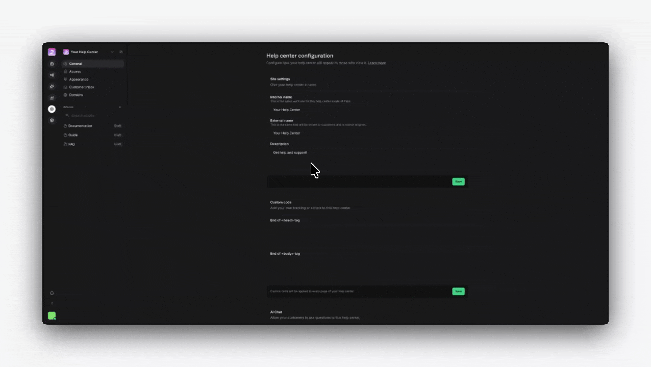 Access & authentication: hcaccess