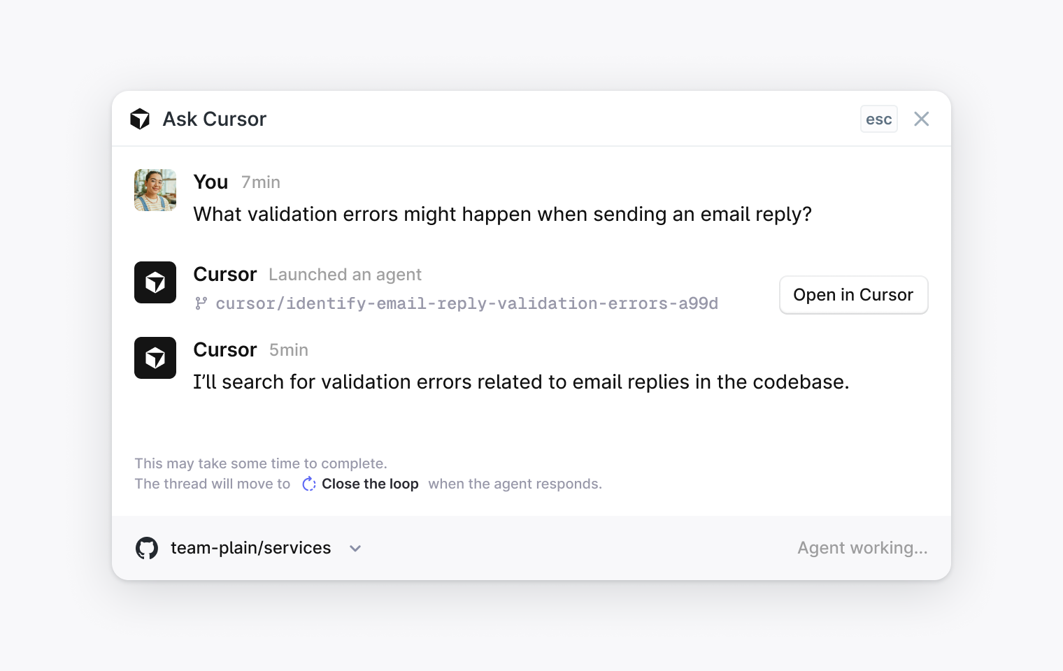 Cursor: lookup