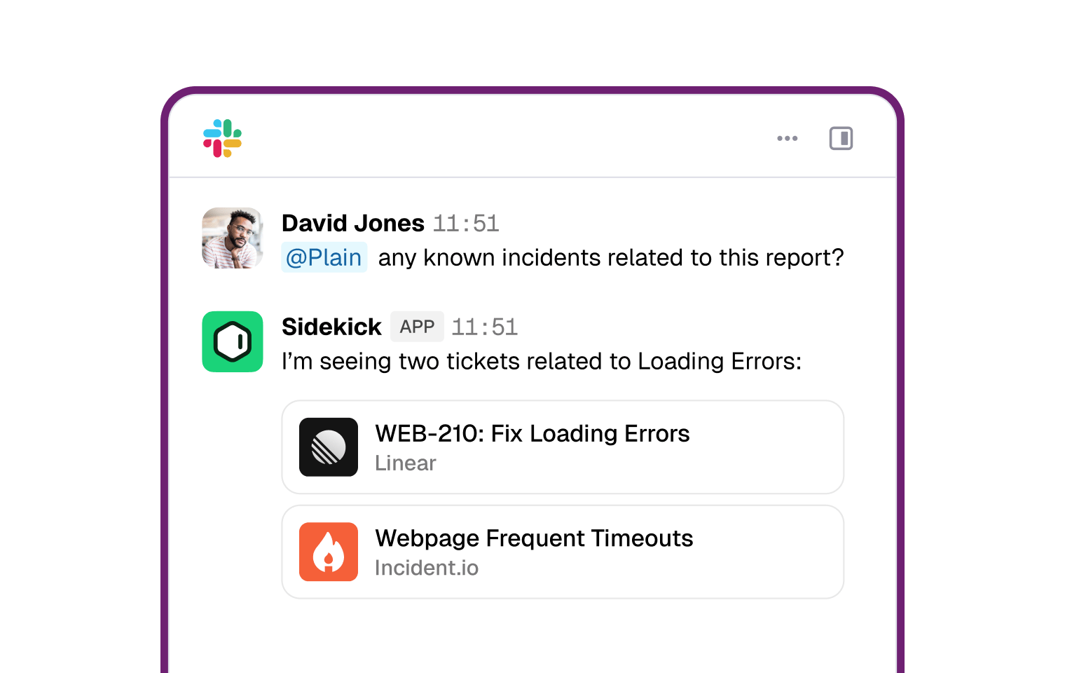 In Slack in Plain