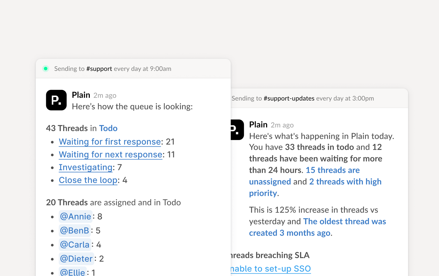 Slack digests: update