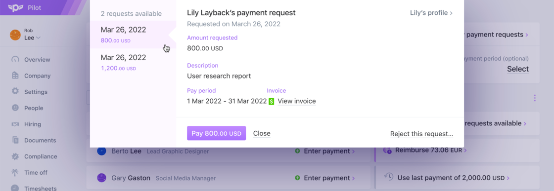 Improved handling of multiple payment requests