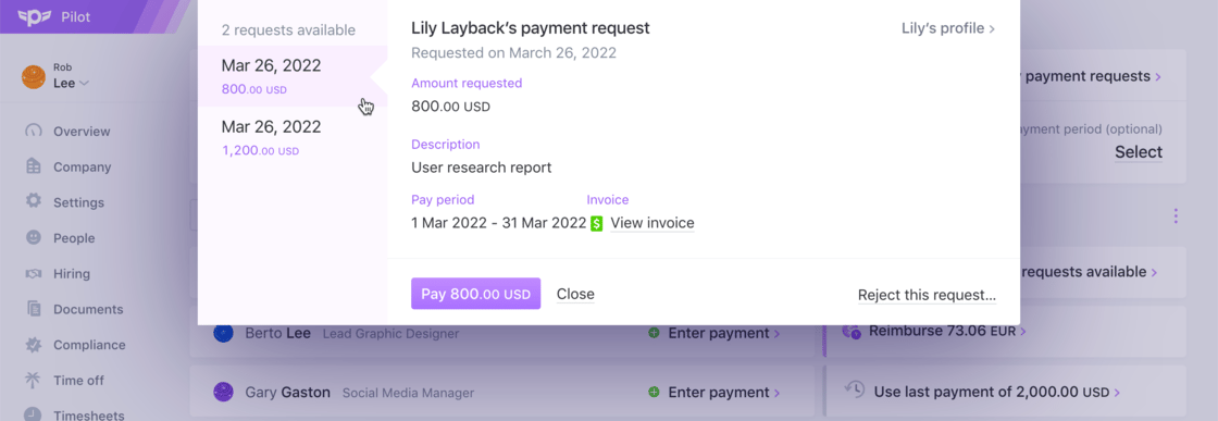Improved handling of multiple payment requests
