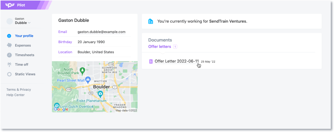 Offer letter documents