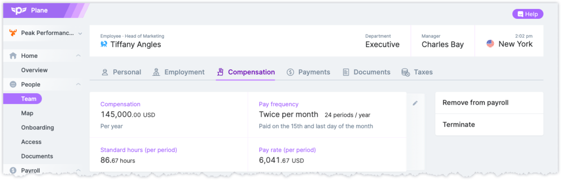 Team member profile: Improvements to compensation changes