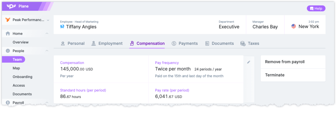 Team member profile: Improvements to compensation changes