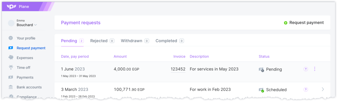 Payment request improvements