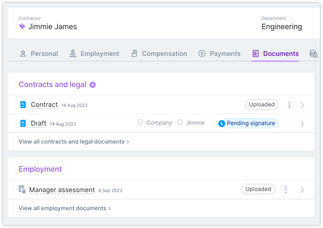 Team member profile: document improvements