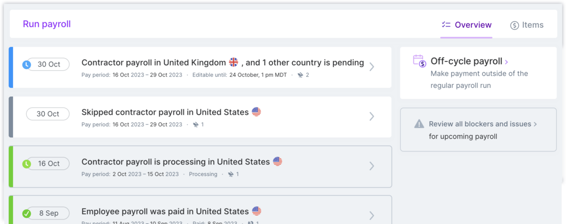 Improvements to skipped payroll
