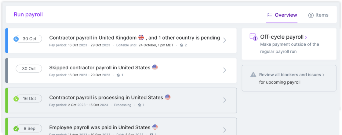 Improvements to skipped payroll