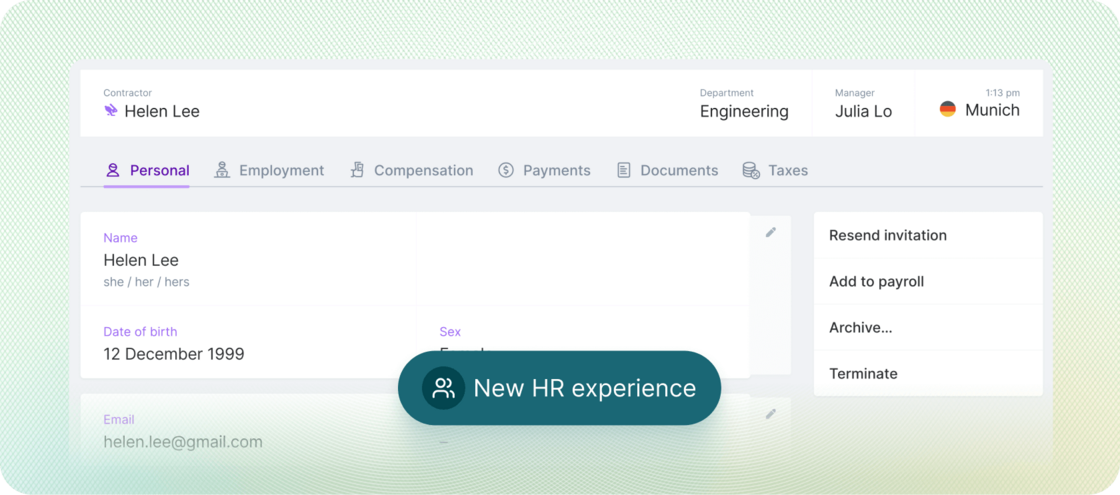New HR experience migration completed