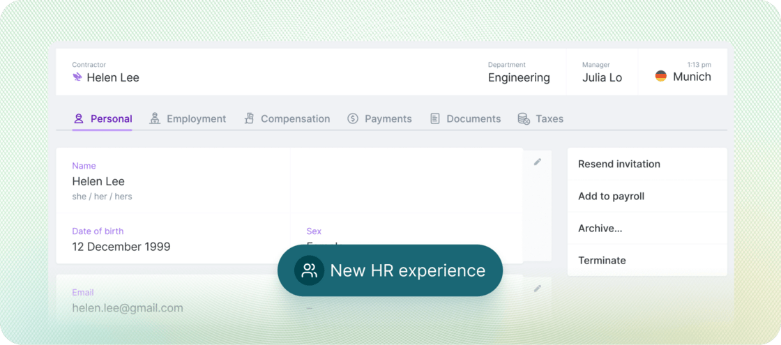 New HR experience migration completed