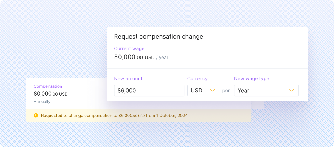 Streamline compensation requests for international employees