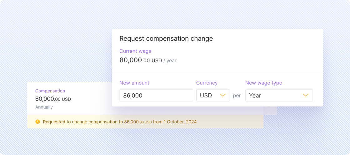 Streamline compensation requests for international employees