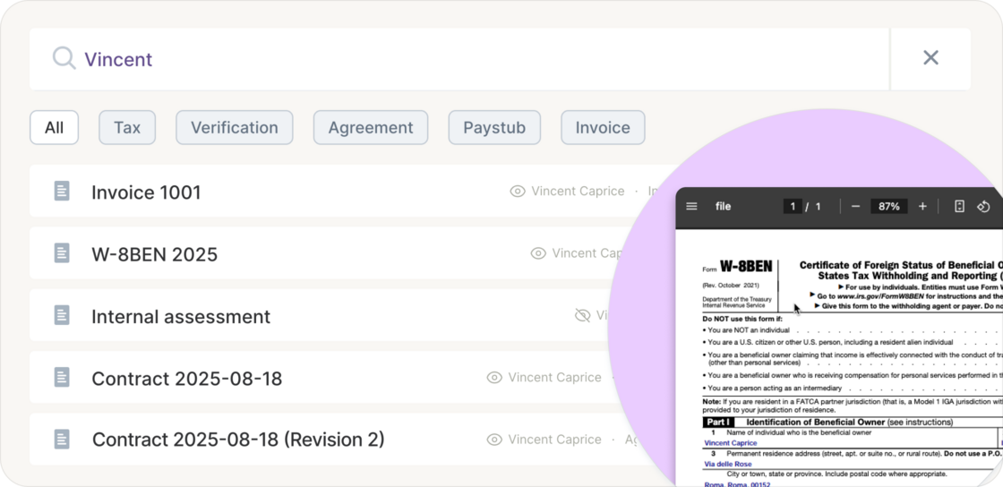 Clean, unified document management