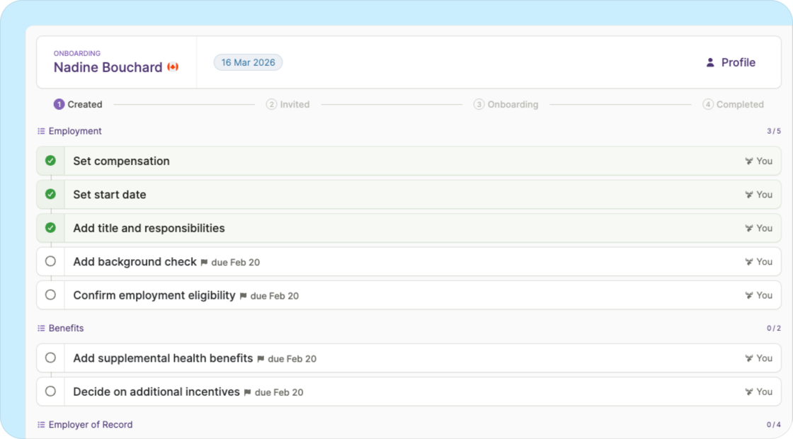 New look for onboarding team members