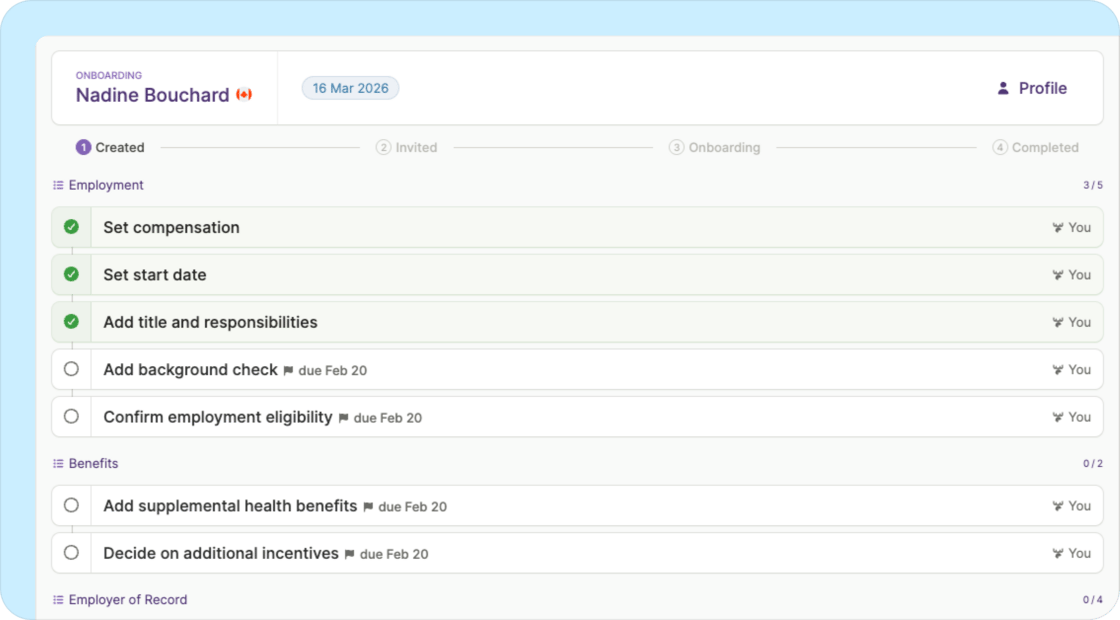 New look for onboarding team members