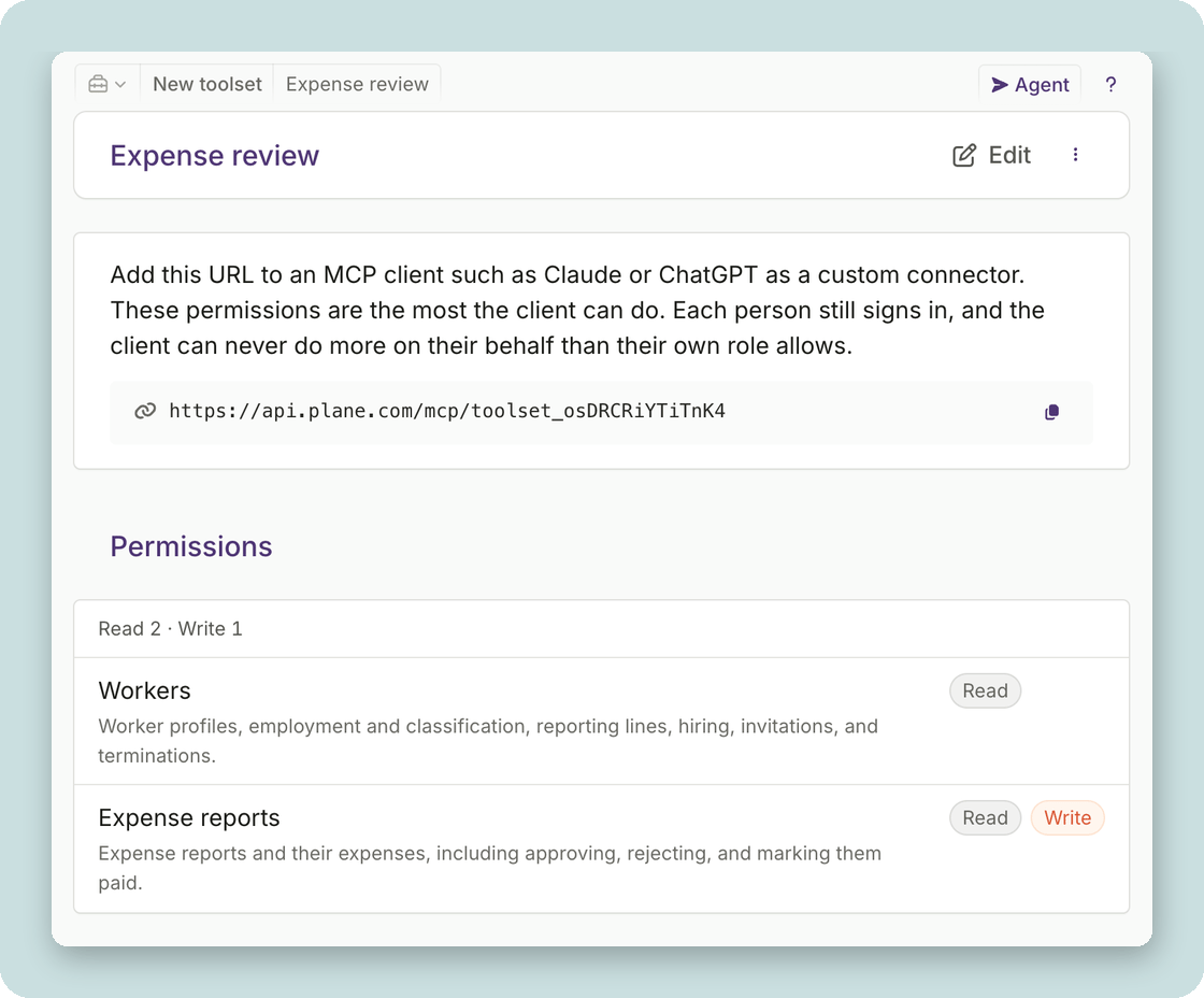 Ask your AI app to make changes, with limits you set