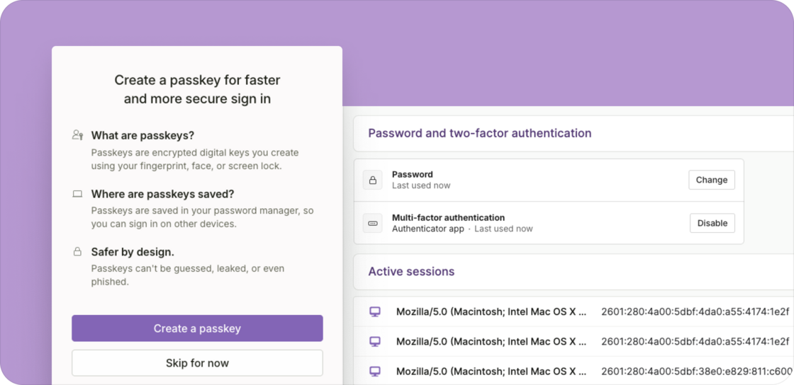 Sign in faster and more securely with passkeys
