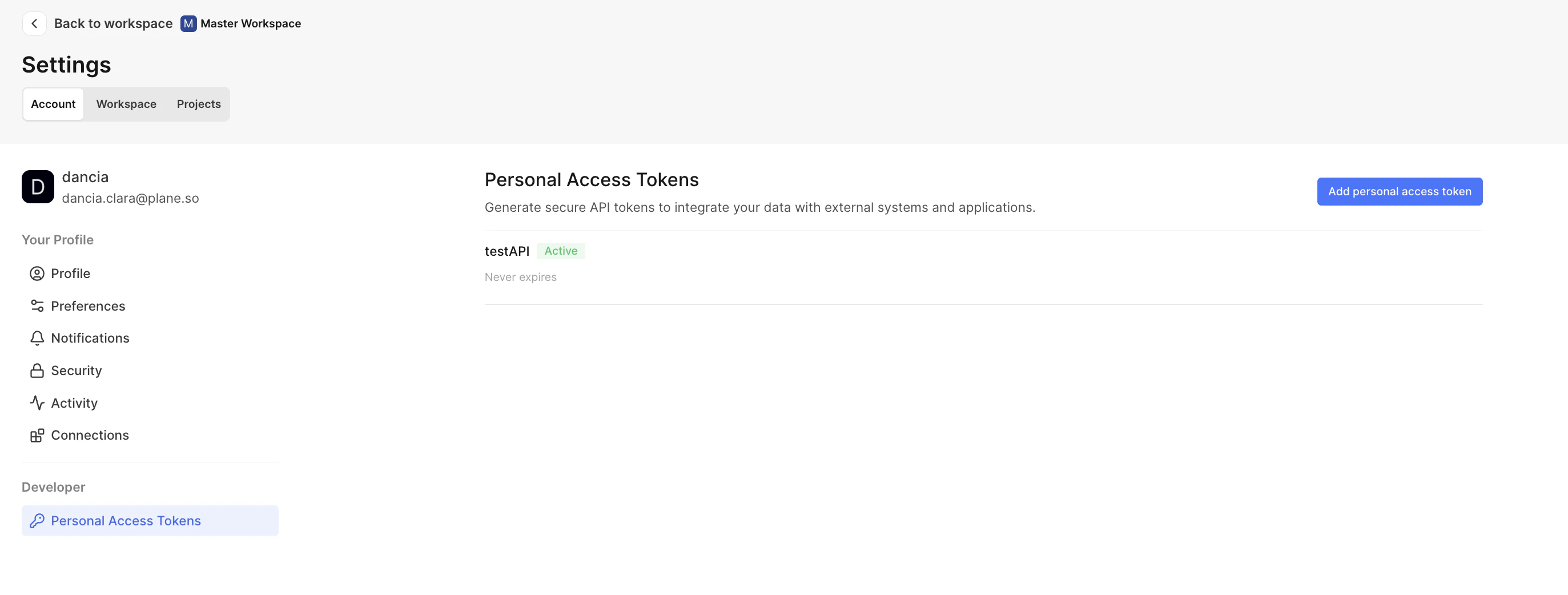 API Tokens
