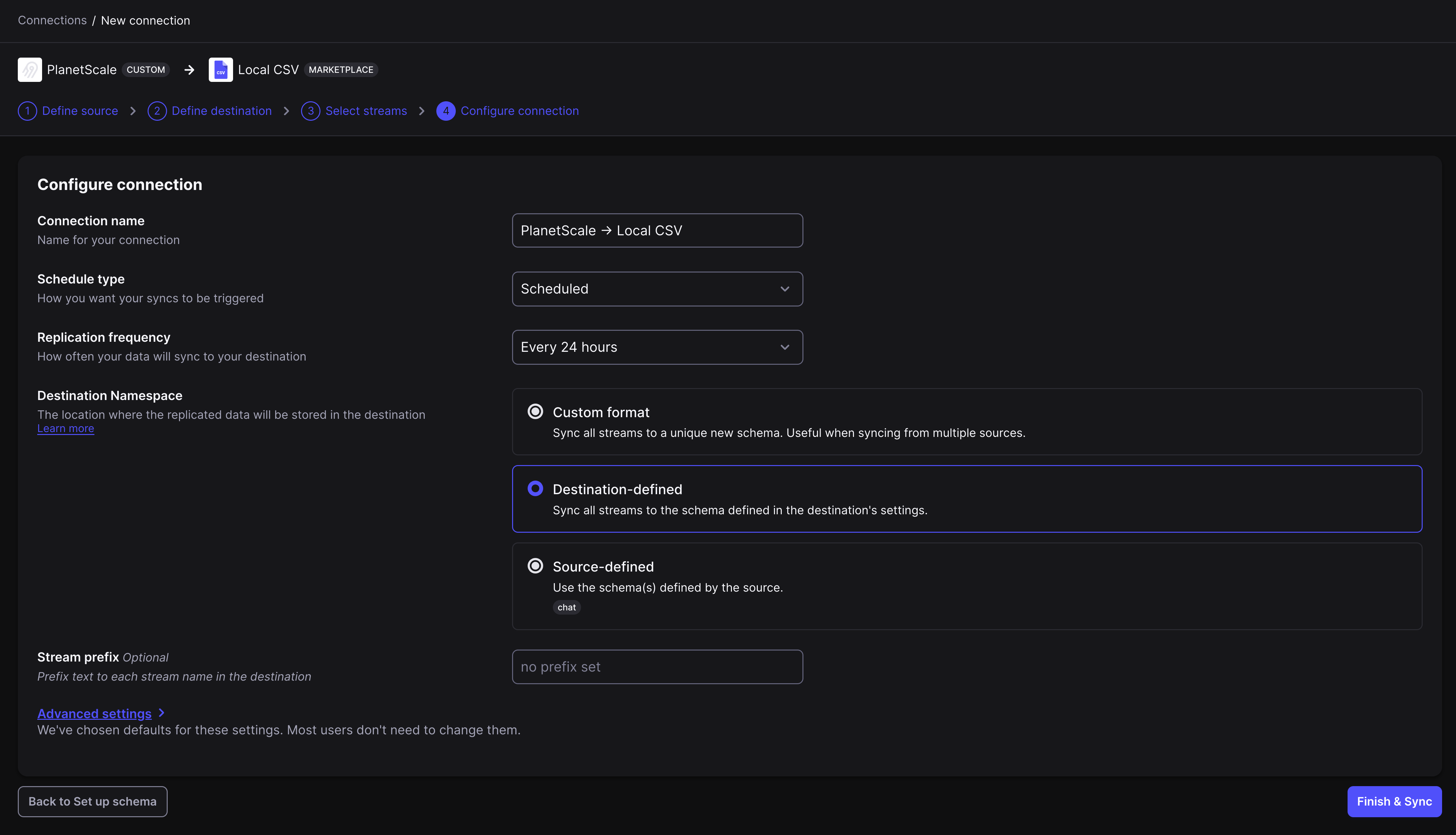 Airbyte - Connection
