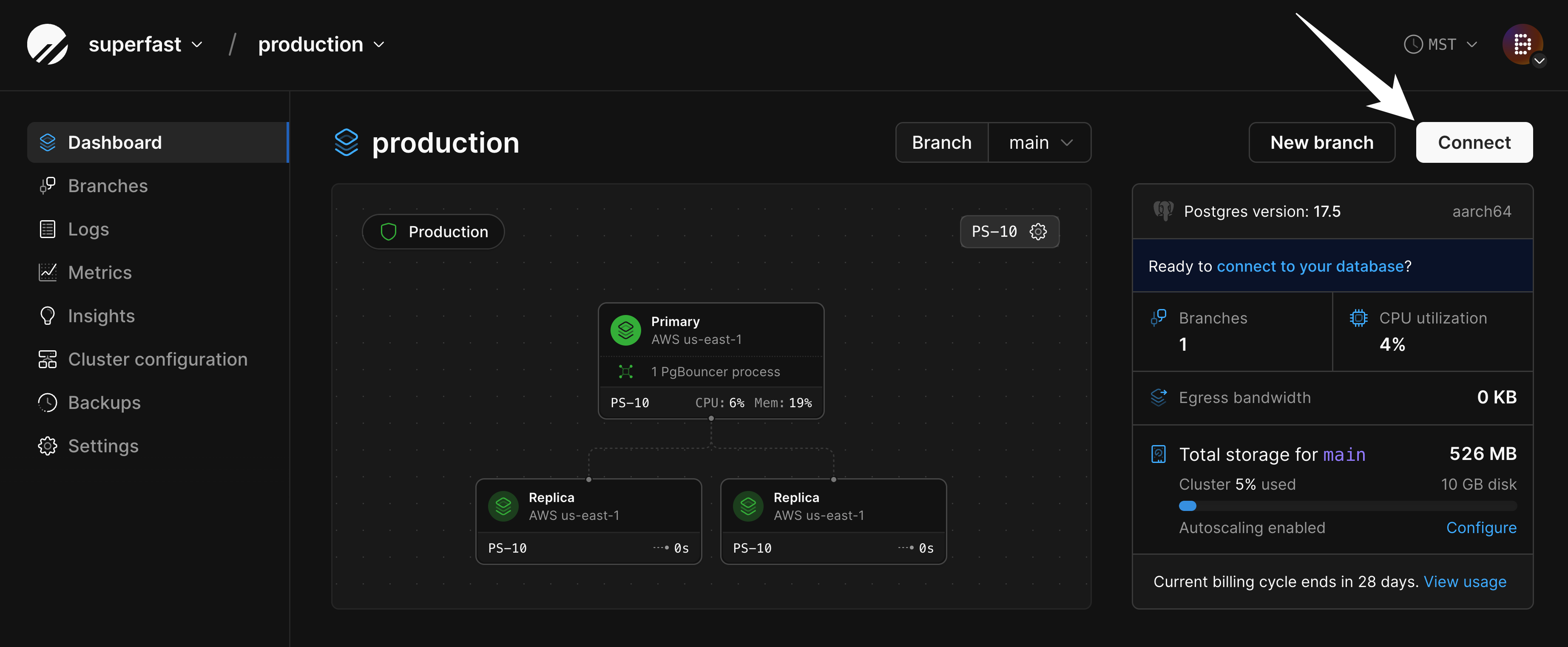 Connect to a PlanetScale Postgres database