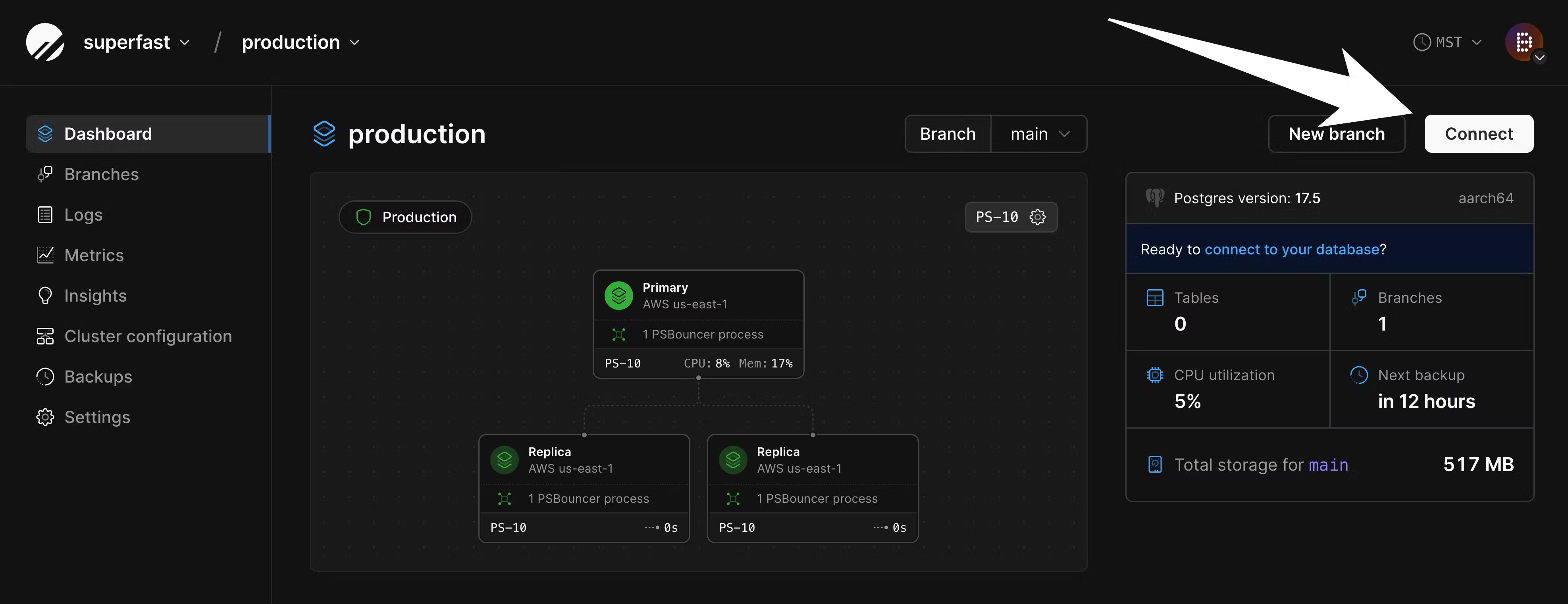 Connect to a PlanetScale Postgres database